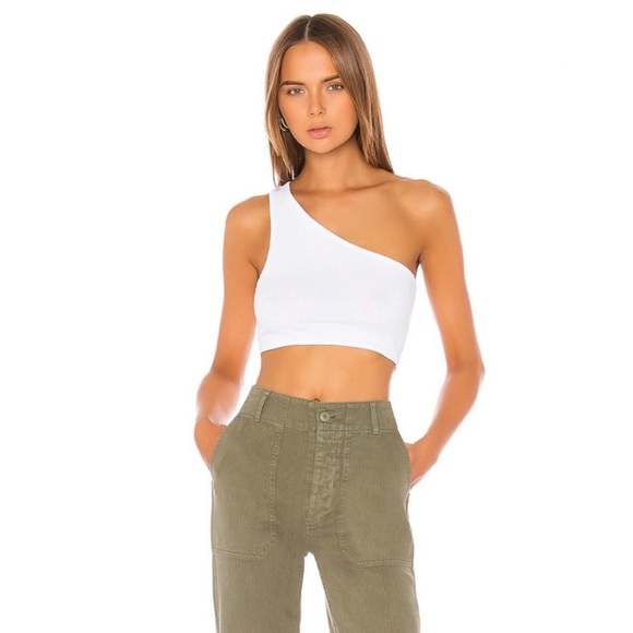 Superdown Ellie One Shoulder Top in White - Picture 10 of 13